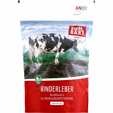 Cat Dog B.A.R.F. Easy Barf Beef Liver (Rinderleber) 300g 1 Piece -1- Anifit